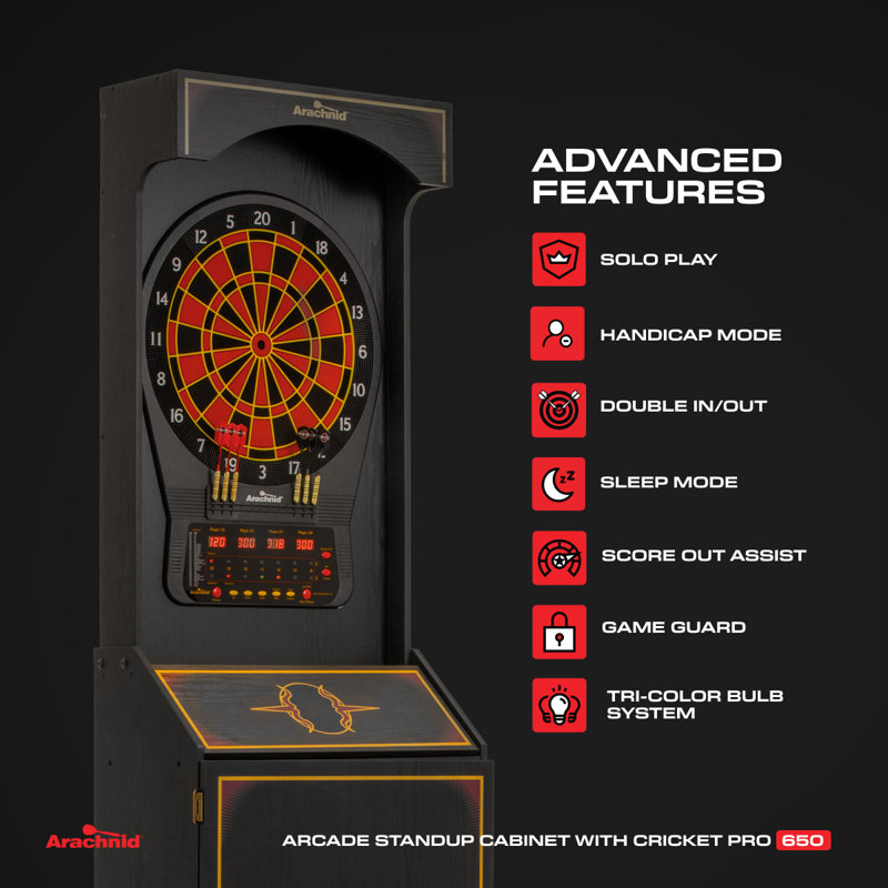 Arachnid Free Standing 650 Electronic Dartboard & Reviews | Wayfair